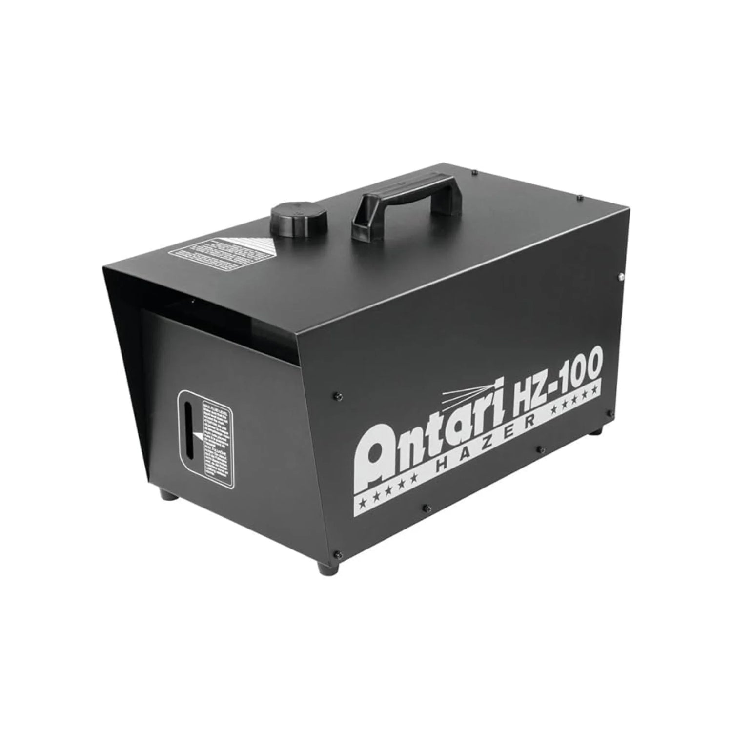 Black Antari HZ-100 hazer machine with handle and fluid tank for stage effects