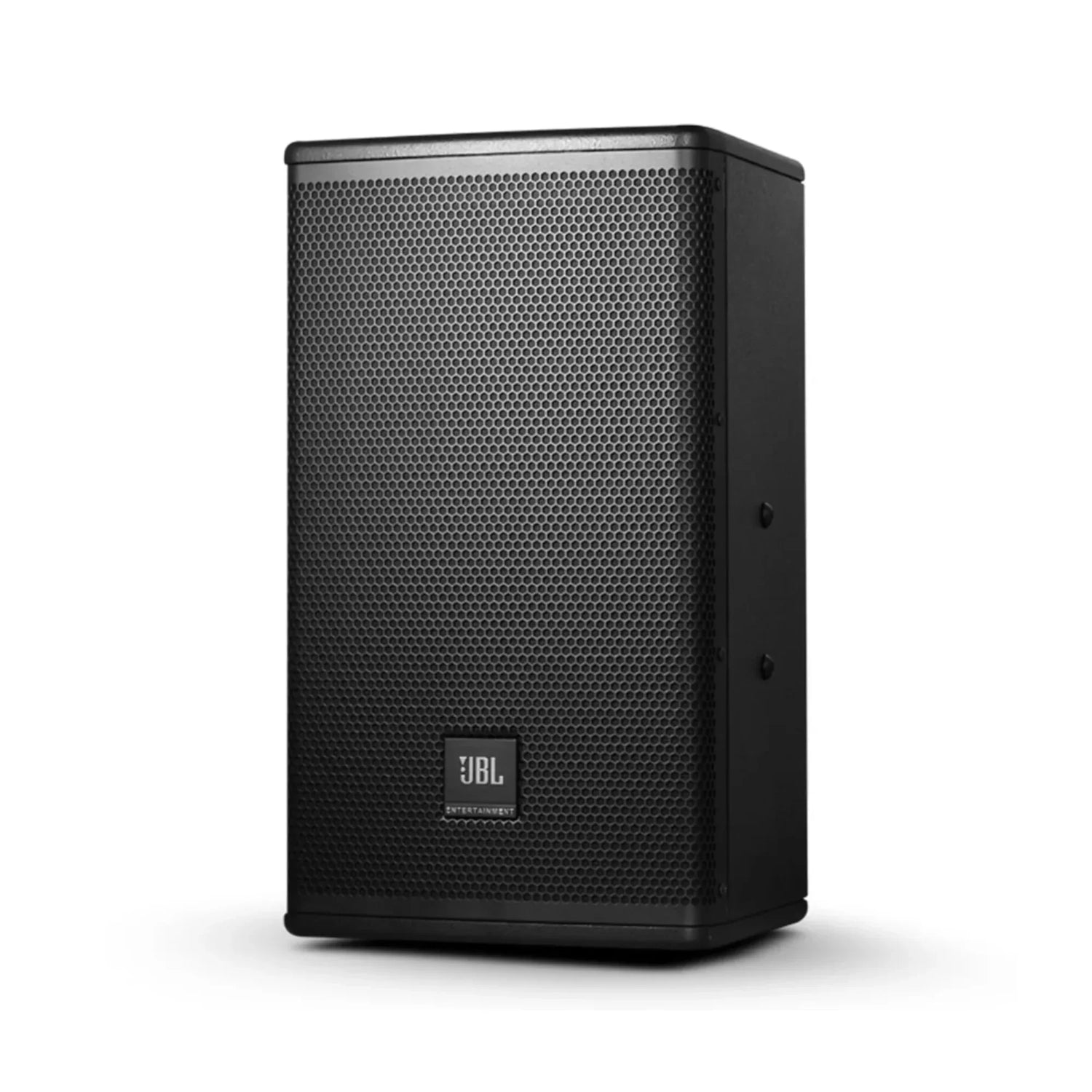 Black JBL passive speaker with perforated metal grille and JBL Entertainment logo