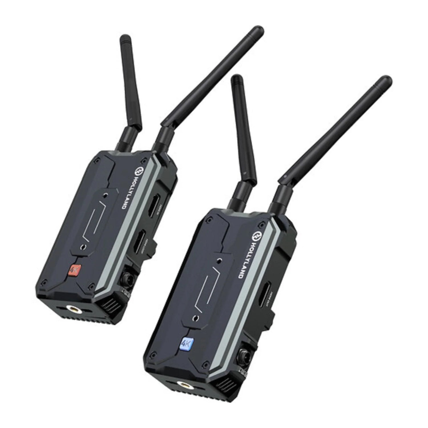 Hollyland wireless video transmitter and receiver set with dual antennas and 4K support
