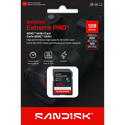 128GB Extreme PRO UHS-I SDXC Memory Card