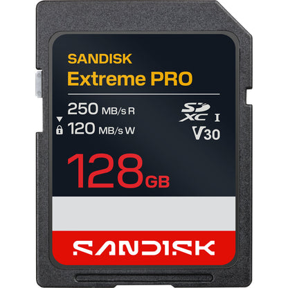 128GB Extreme PRO UHS-I SDXC Memory Card