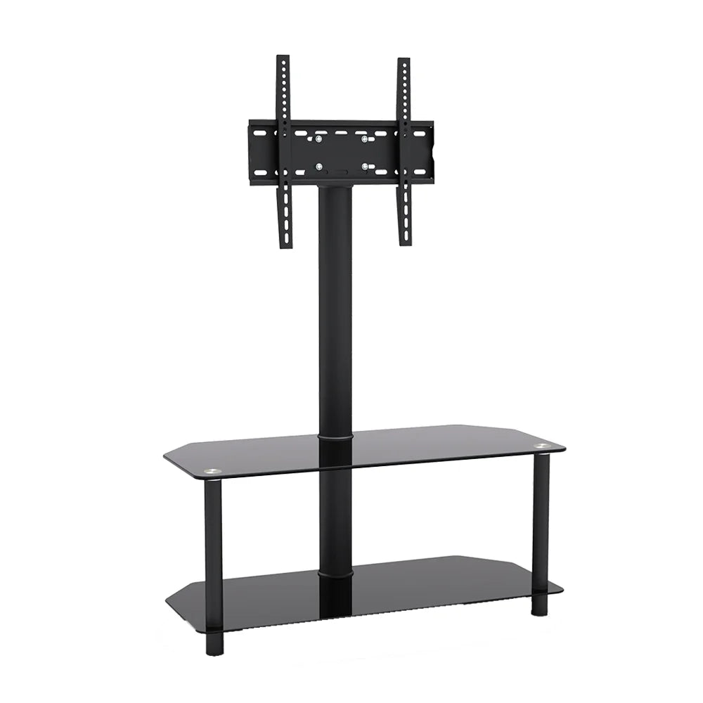 2 Layer Glass & Metal TV Stand For 23″-47″ TVs