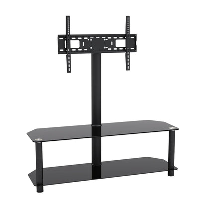 2 Layer Glass & Metal TV Stand For 32″-55″ TVs