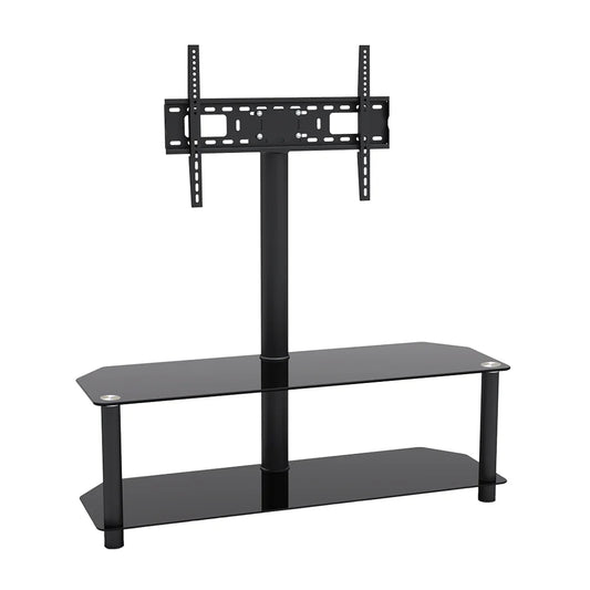 2 Layer Glass & Metal TV Stand For 32″-55″ TVs