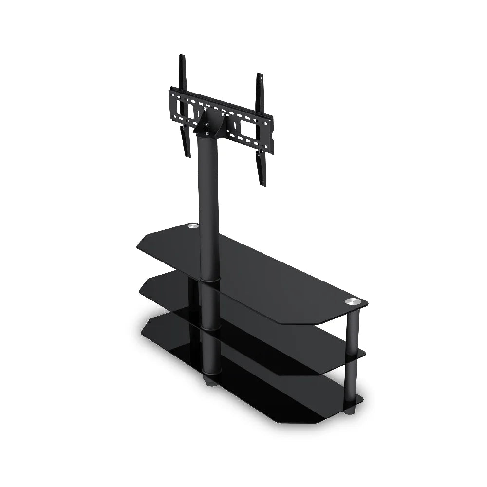 3 Layer Glass & Metal TV Stand For 32″-55″ TVs