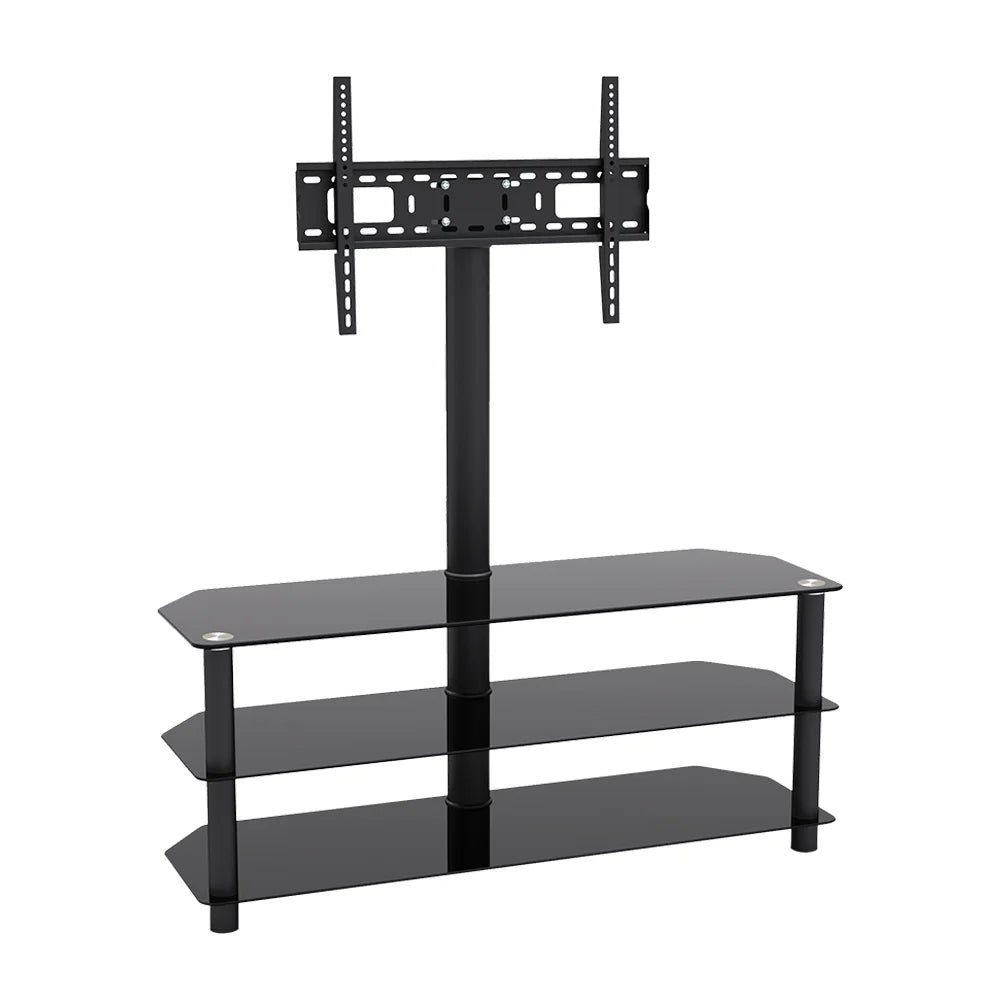 3 Layer Glass & Metal TV Stand For 32″-55″ TVs
