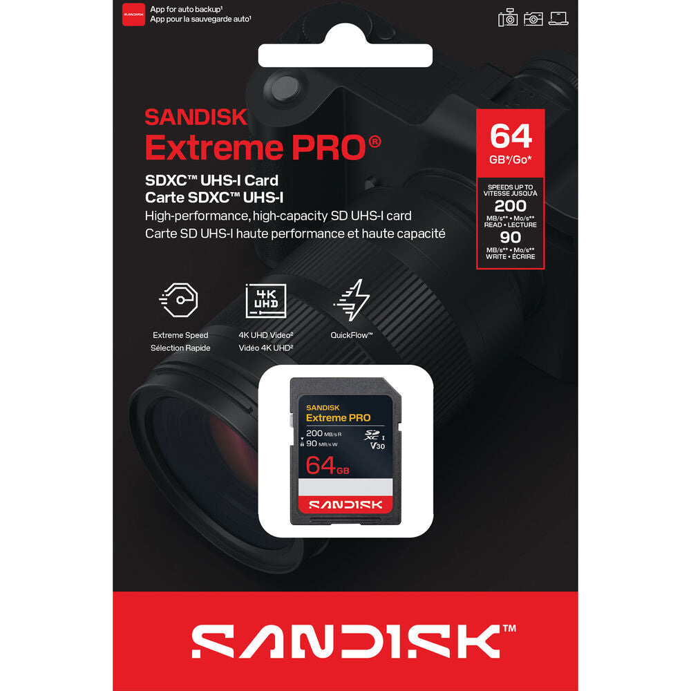 64GB Extreme PRO UHS-I SDXC Memory Card