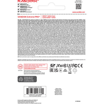 64GB Extreme PRO UHS-I SDXC Memory Card