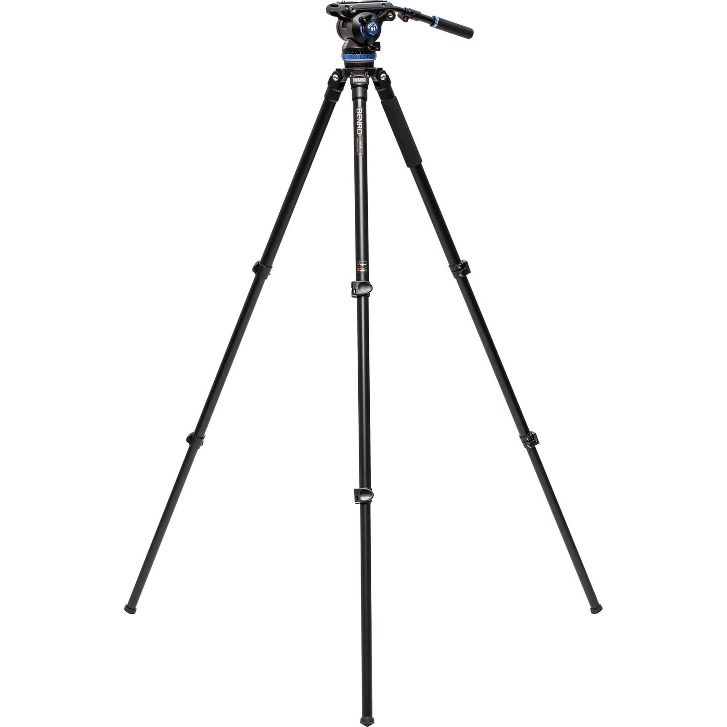A373F Aluminum Single-Tube Tripod with S8Pro Fluid Video Head