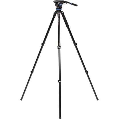 A373F Aluminum Single-Tube Tripod with S8Pro Fluid Video Head