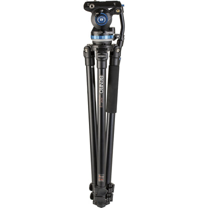 A373F Aluminum Single-Tube Tripod with S8Pro Fluid Video Head