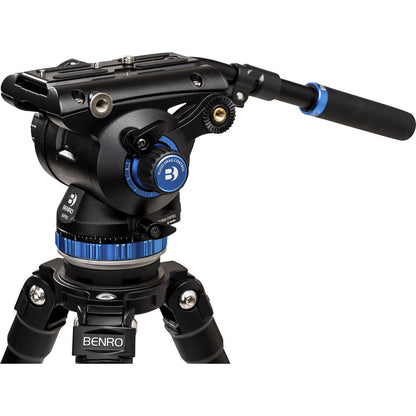 A373F Aluminum Single-Tube Tripod with S8Pro Fluid Video Head
