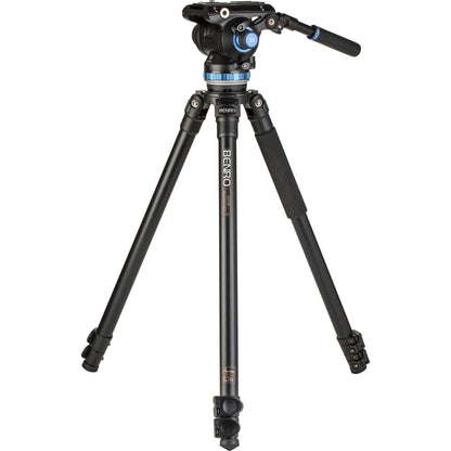 A373F Aluminum Single-Tube Tripod with S8Pro Fluid Video Head