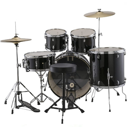 Accent 5-piece Complete Drum Set with 22 inch Bass Drum and Wuhan Cymbals