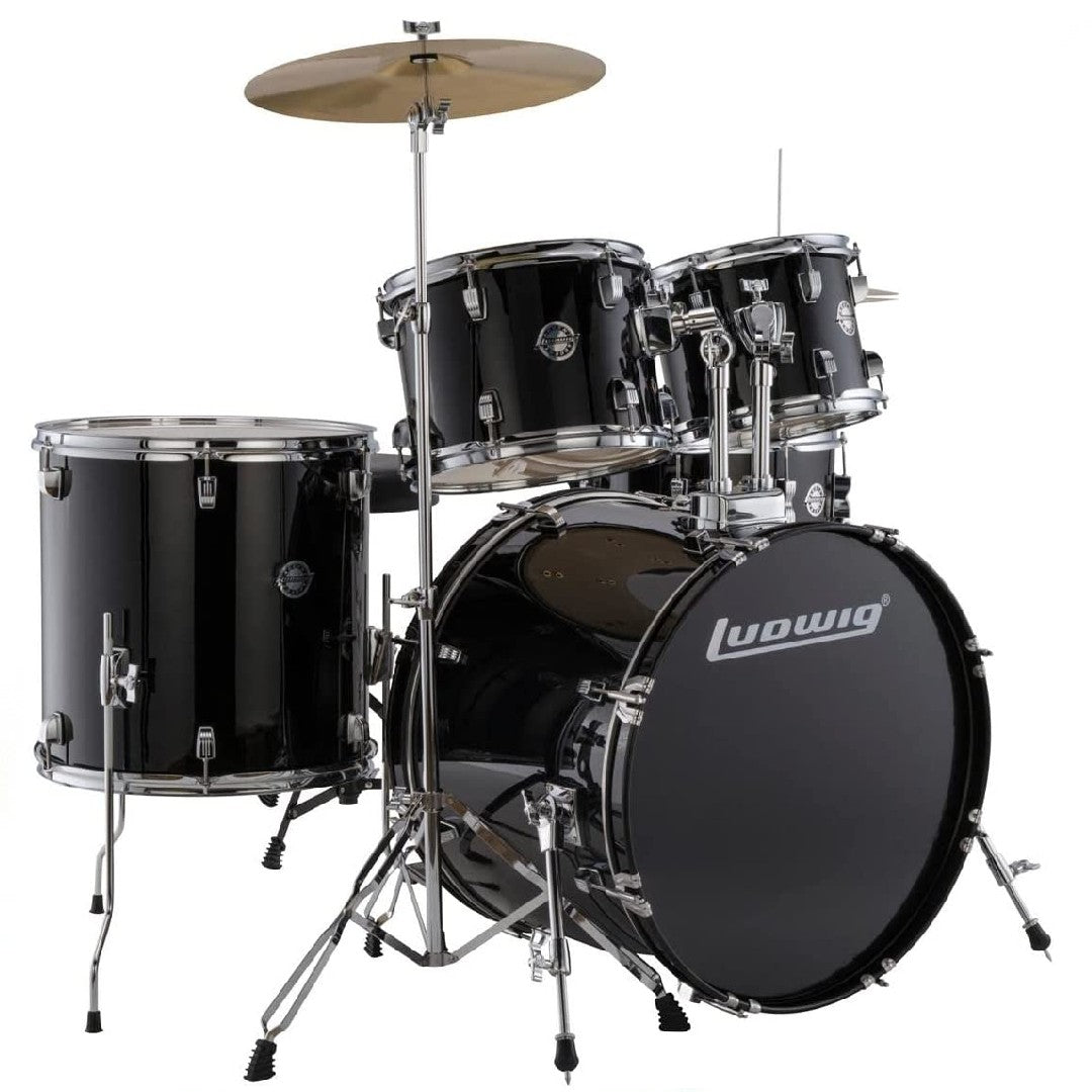 Accent 5-piece Complete Drum Set with 22 inch Bass Drum and Wuhan Cymbals