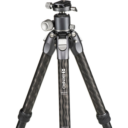 Tortoise Columnless Carbon Fiber Three Series Tripod with GX35 Ball Head