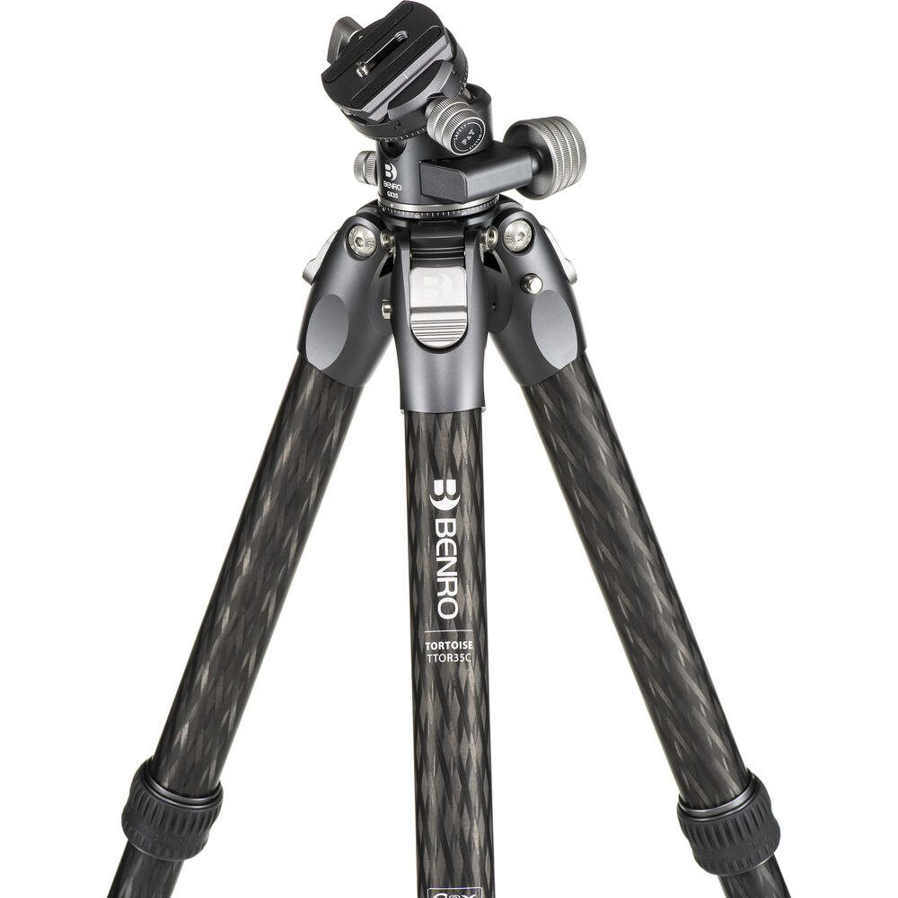 Tortoise Columnless Carbon Fiber Three Series Tripod with GX35 Ball Head