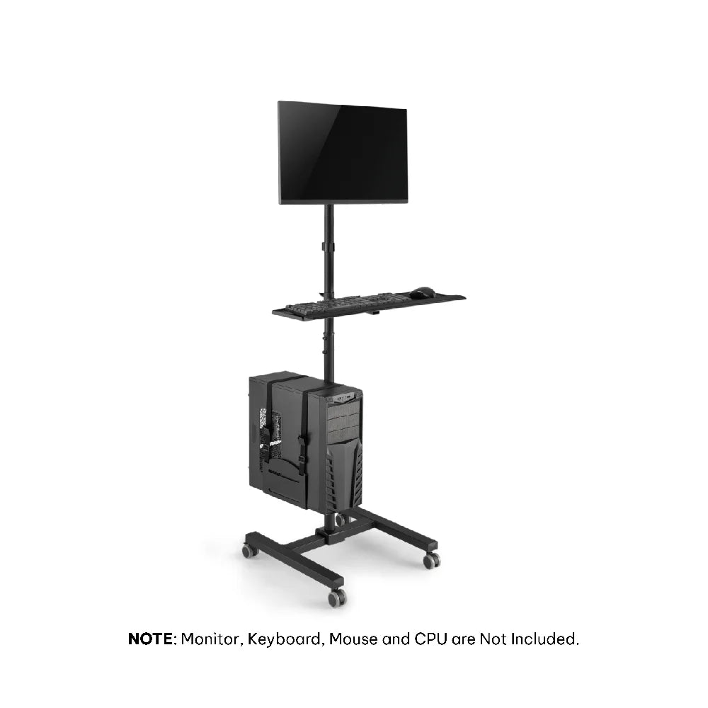 Computer Mobile Cart For 17″-32″ Monitors