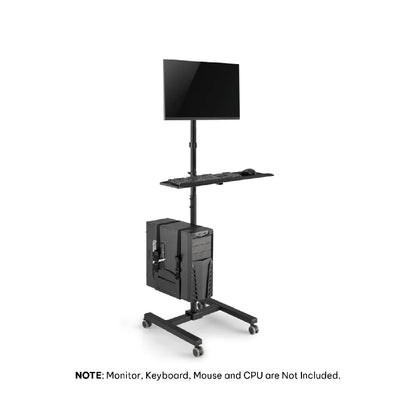 Computer Mobile Cart For 17″-32″ Monitors