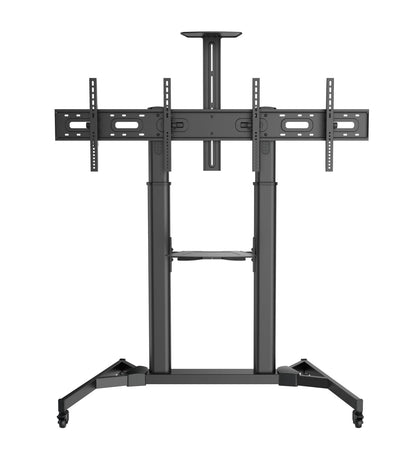 Dual Screen Mobile TV Cart for 35″-45″