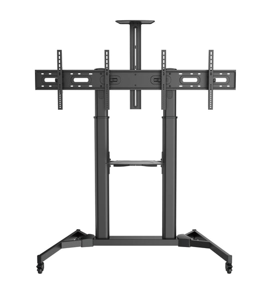 Dual Screen Mobile TV Cart for 35″-45″