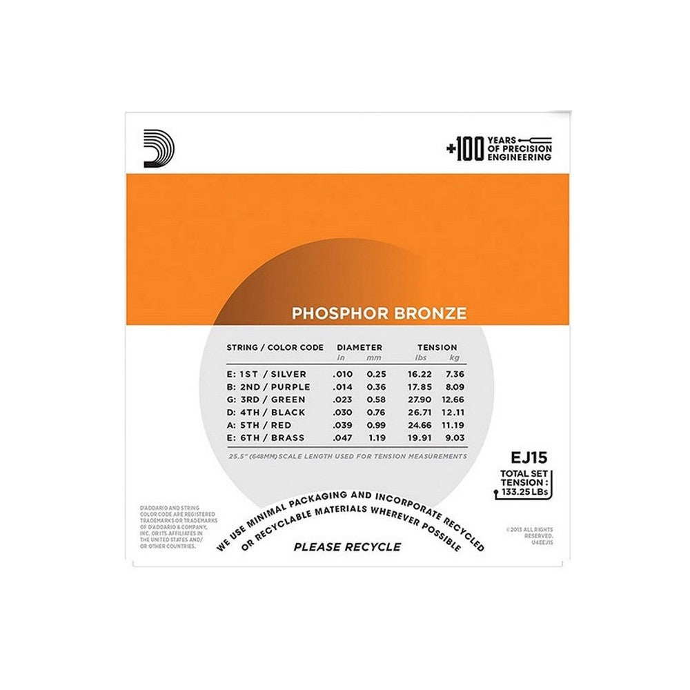 EJ-15 Acoustic Strings Phosphor Bronze