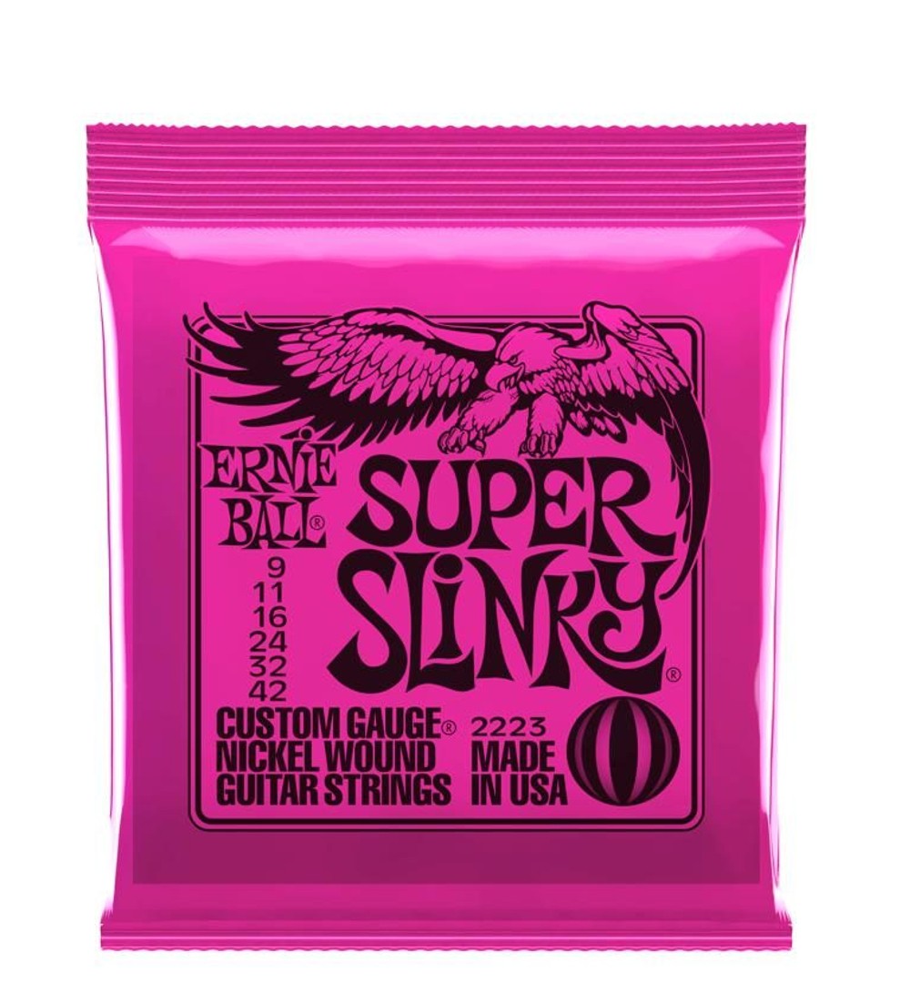 2223 Super Slinky Nickel Wound Electric Guitar Strings (.009-.042)