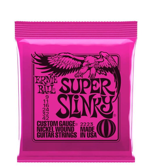 2223 Super Slinky Nickel Wound Electric Guitar Strings (.009-.042)