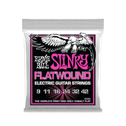2593 Super Slinky Flatwound Electric Guitar Strings (.009-.042)