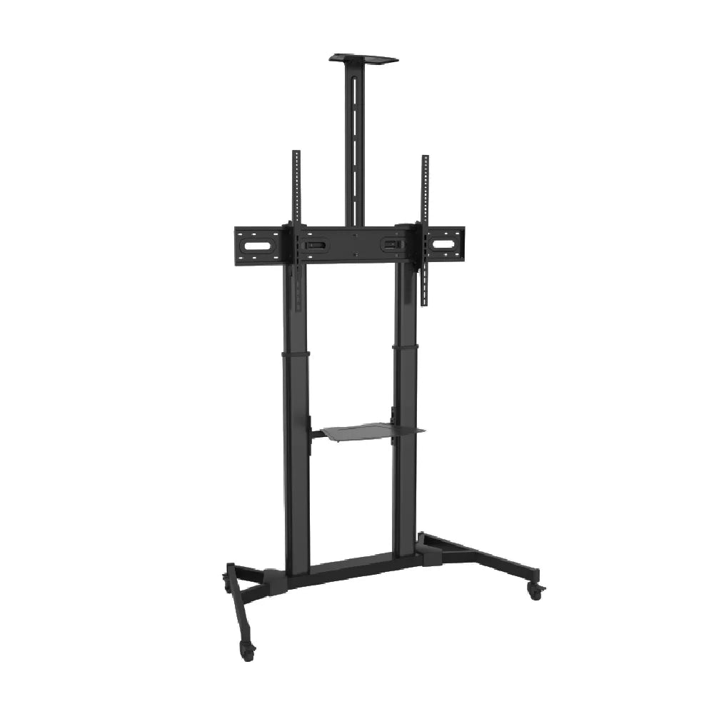 Height Adjustable Telescopic Mobile TV Cart For 60″-100″