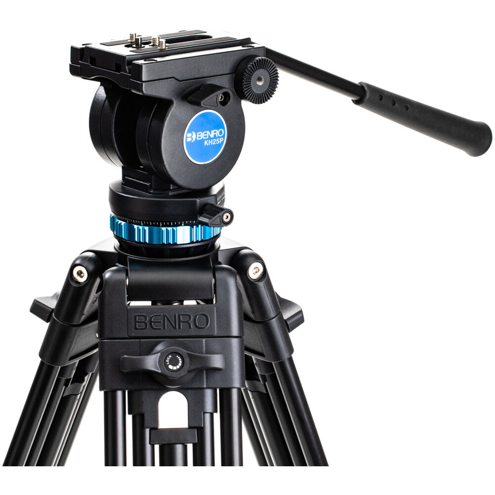 KH25P Video Tripod with Head, Aluminum
