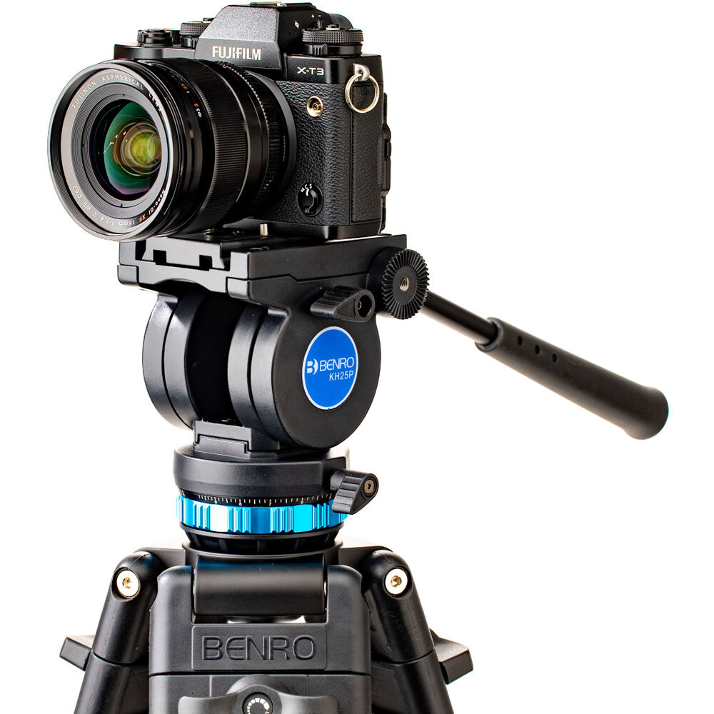 KH25P Video Tripod with Head, Aluminum