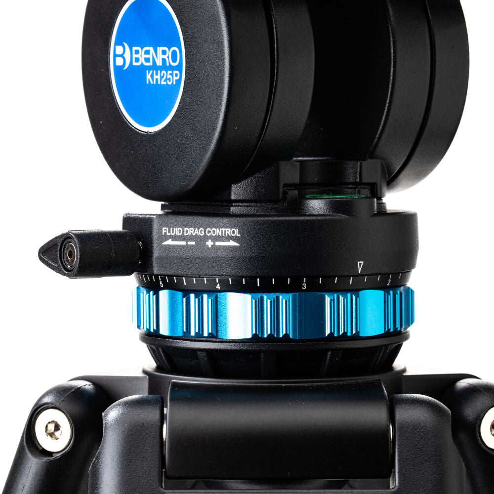 KH25P Video Tripod with Head, Aluminum