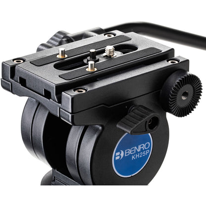 KH25P Video Tripod with Head, Aluminum