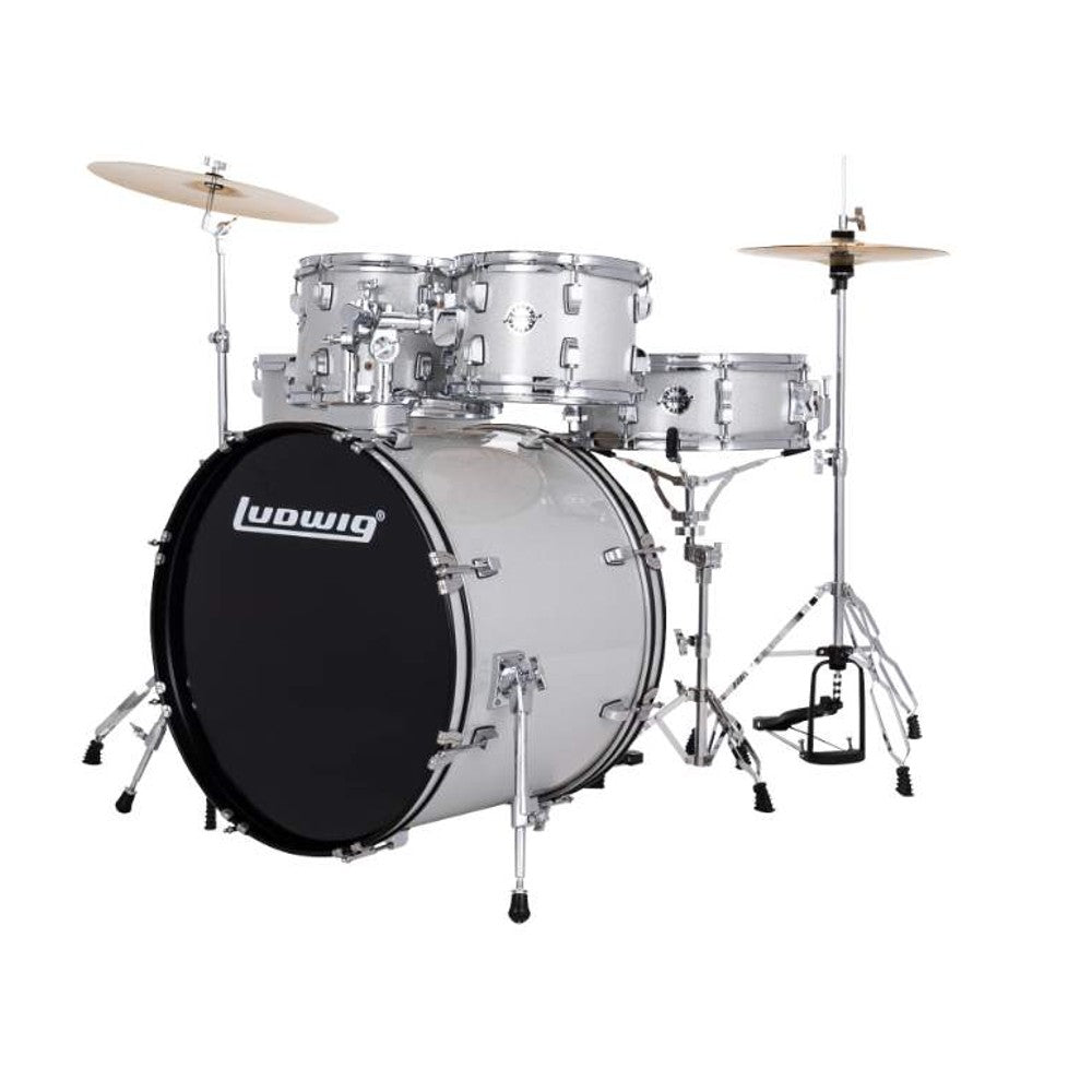 LC19015DIR Accent Fuse 5-Piece Drum Set (Silver Sparkle)