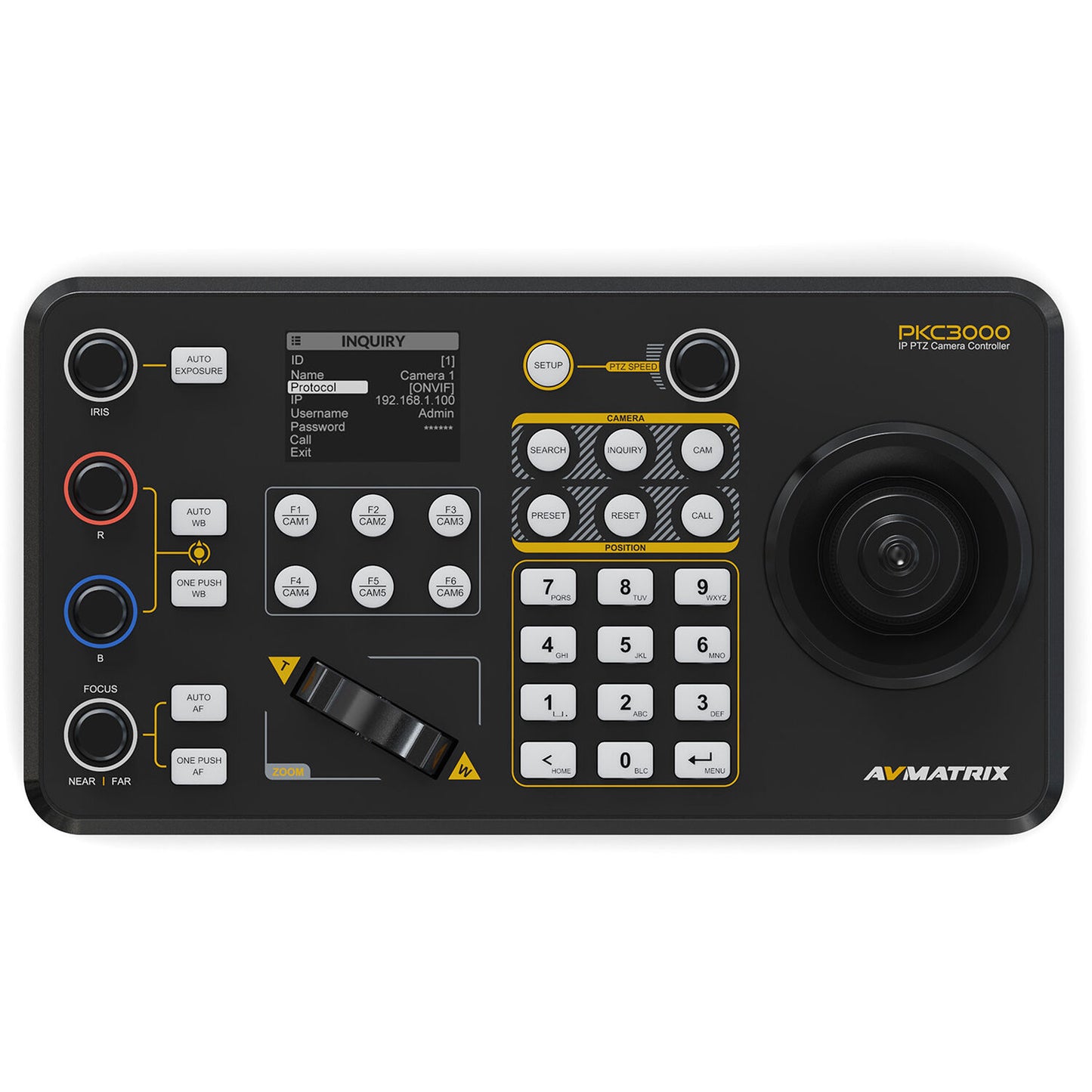 PKC3000 –IP & Serial PTZ Camera Joystick Controller