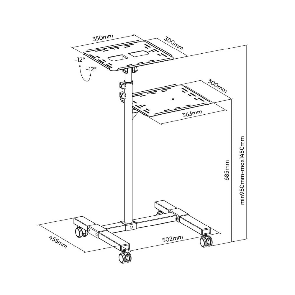 Projector and Laptop Trolley