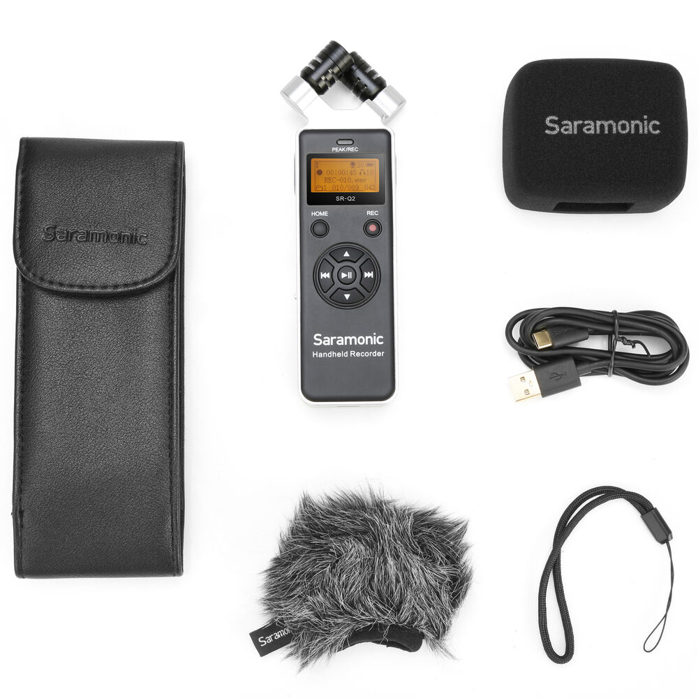 SR-Q2 Handheld Audio Recorder with X/Y Stereo Microphone