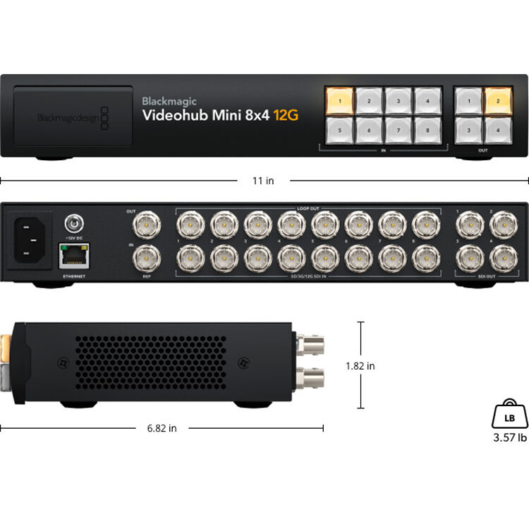 Videohub Mini 8x4 12G